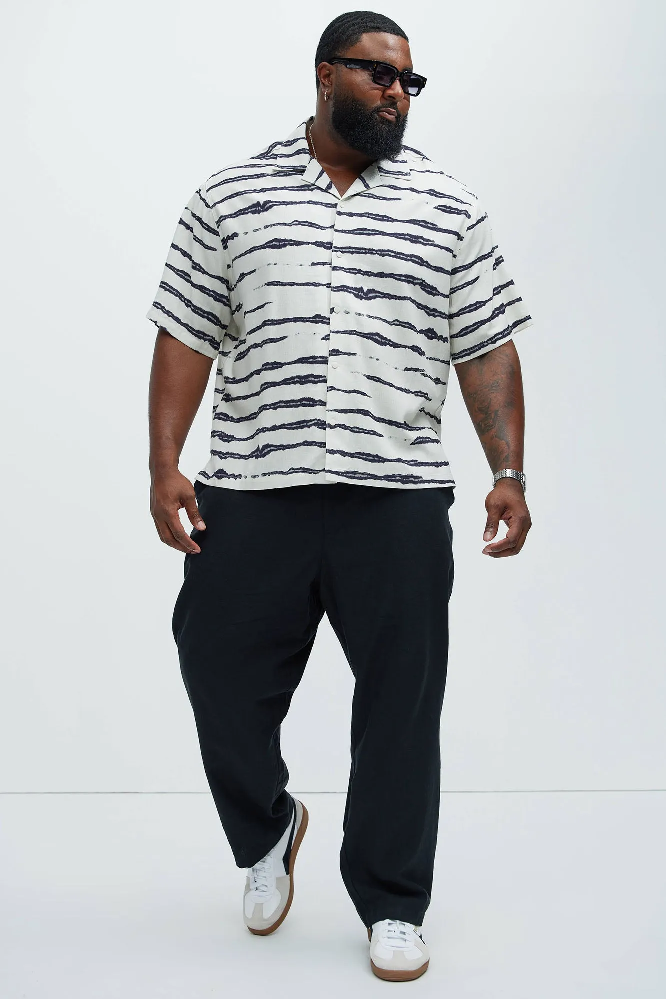 Monterrey Linen Shirt - White/combo sold by Fashion Nova product image thumbnail 5