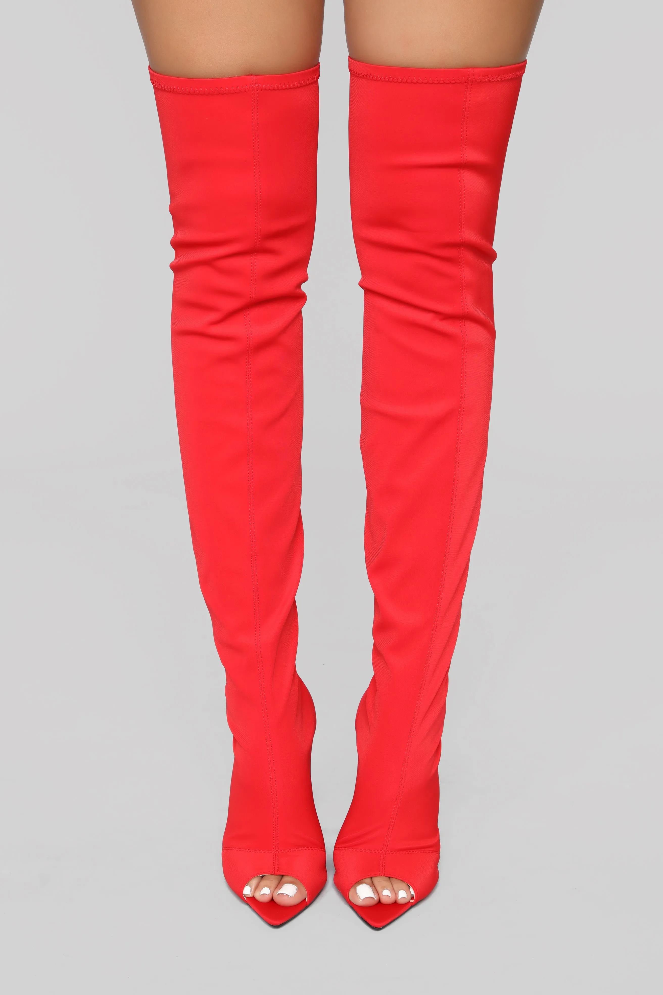 Not Much Longer Heeled Boot - Red sold by Fashion Nova product image thumbnail 3