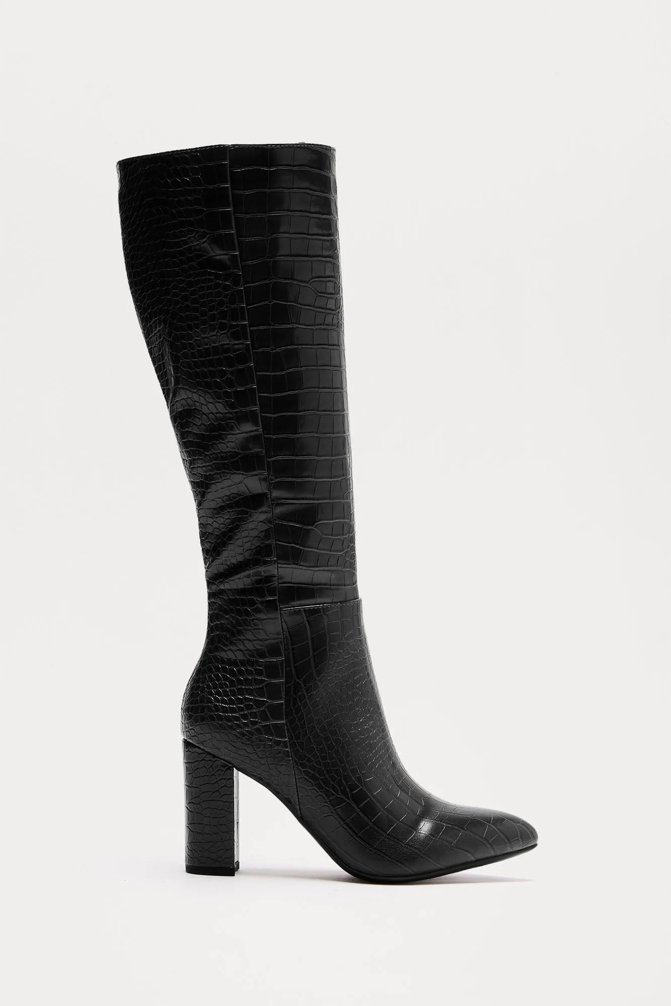 Carson Knee High Boots - Black sold by Fashion Nova