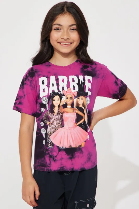 Mini Barbie Candy Crew Tee - Hot Pink/combo sold by Fashion Nova