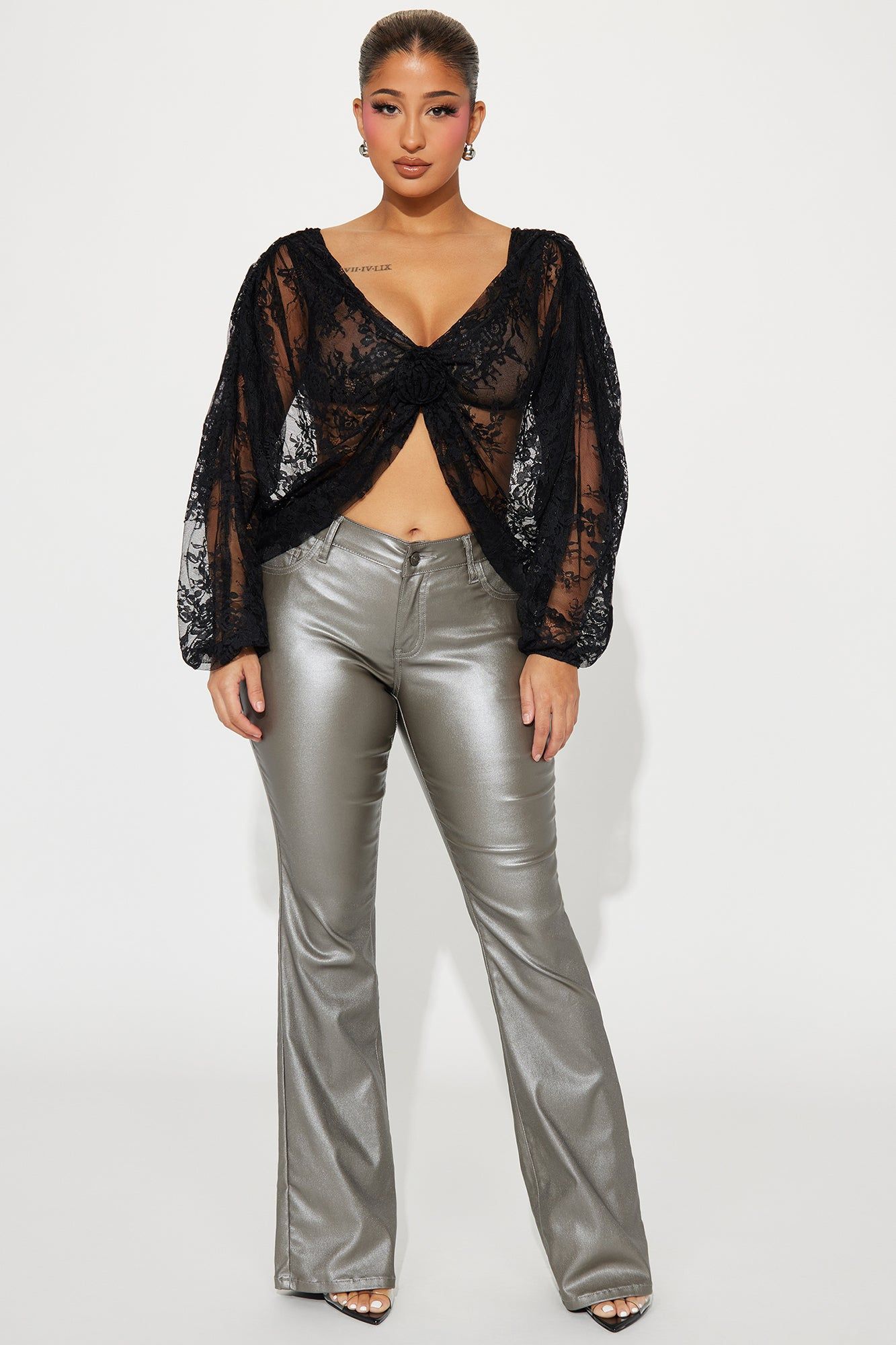 Eloise Lace Blouse Top - Black sold by Fashion Nova product image thumbnail 2