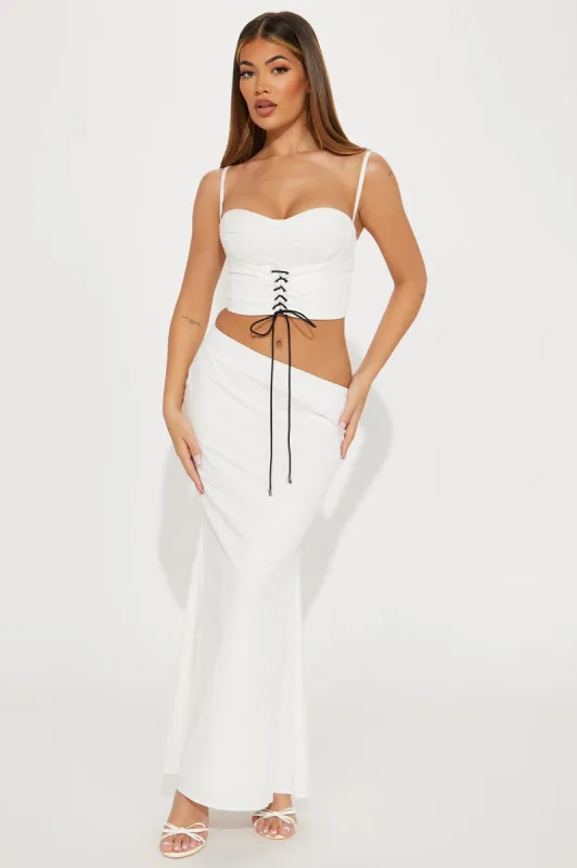 Lyla Skirt Set - White sold by Fashion Nova