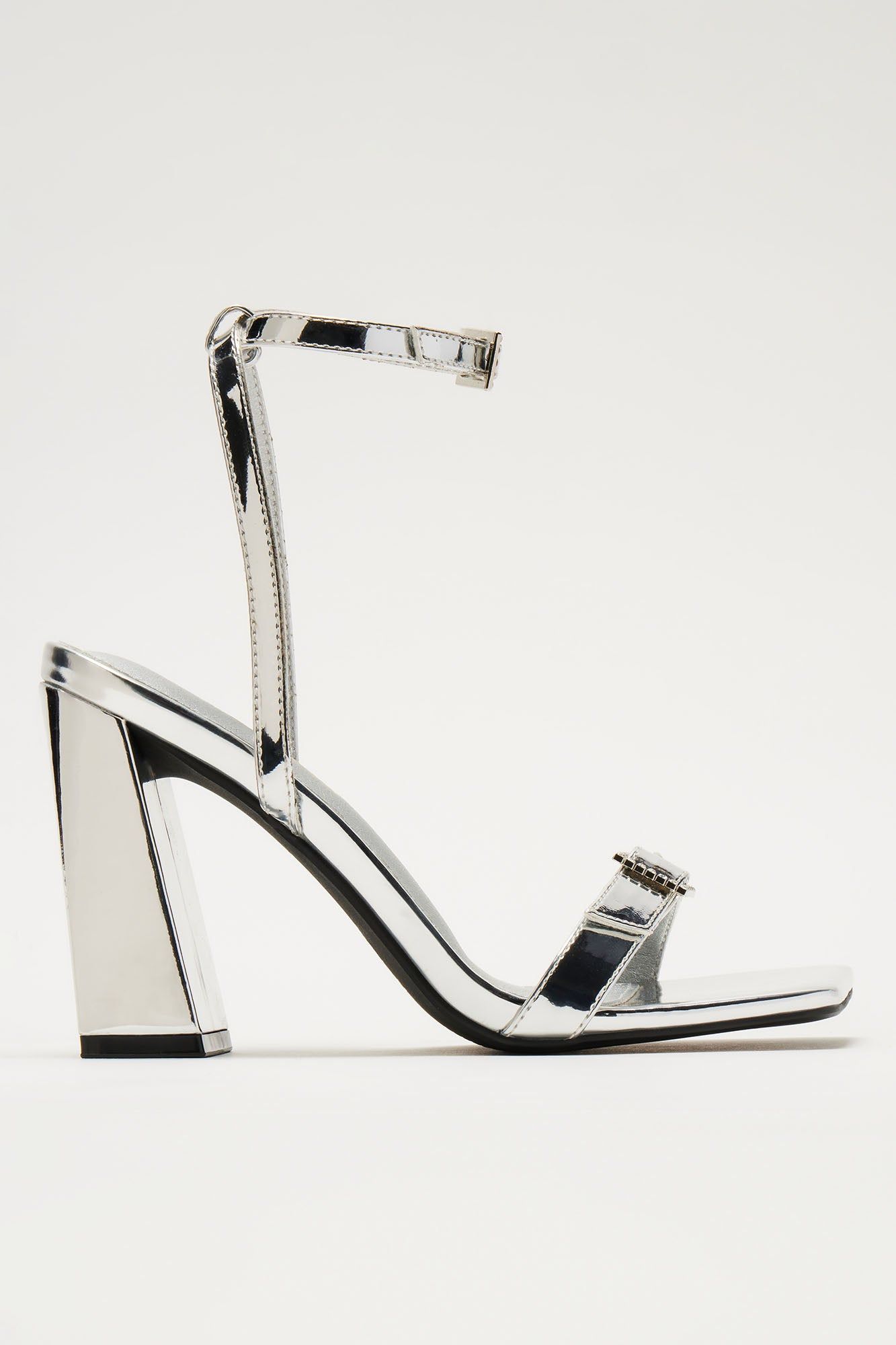 Won't Ask Twice Heeled Sandals - Silver sold by Fashion Nova product image thumbnail 4