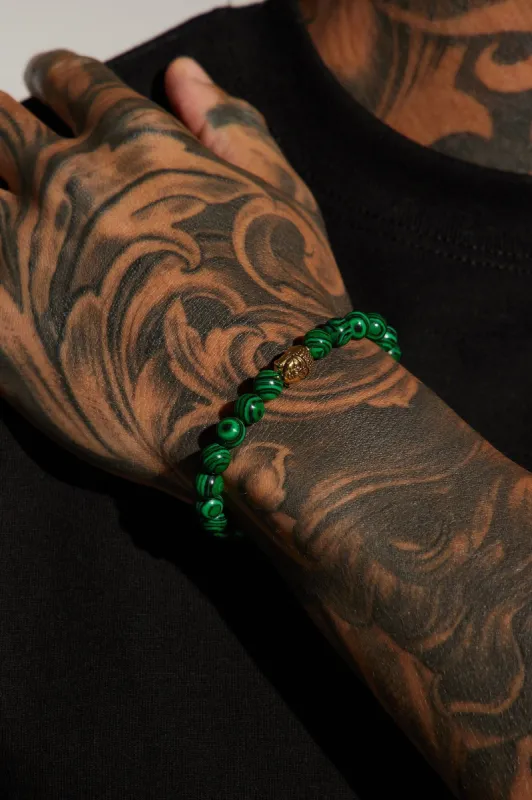 Buddha Beaded Bracelet - Green sold by Fashion Nova