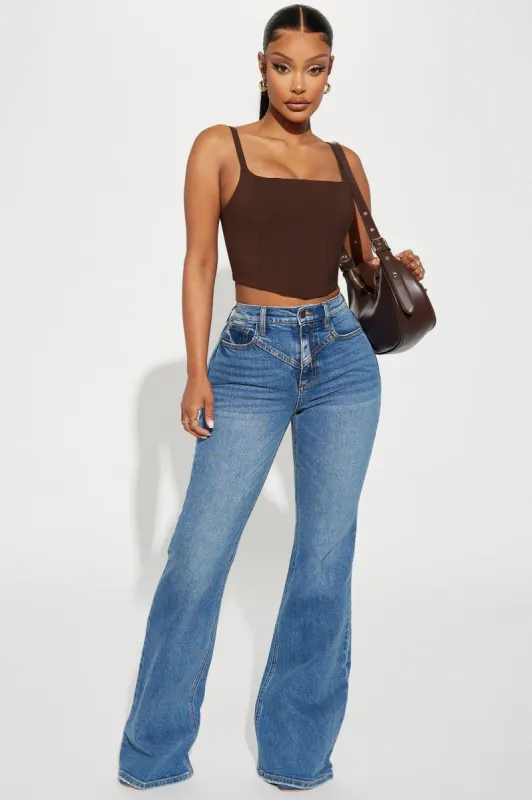 Take Your Time Stretch Bootcut Jean - Dark Wash sold by Fashion Nova
