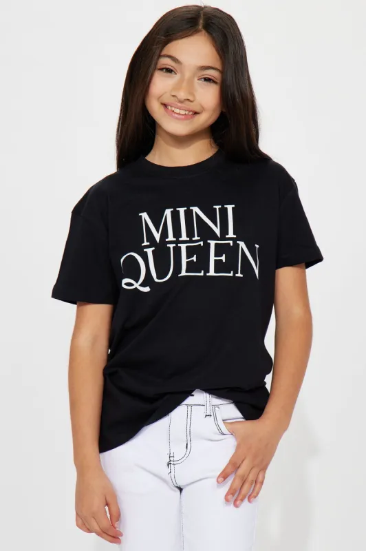 Mini Queen Things Short Sleeve Tee II - Black sold by Fashion Nova