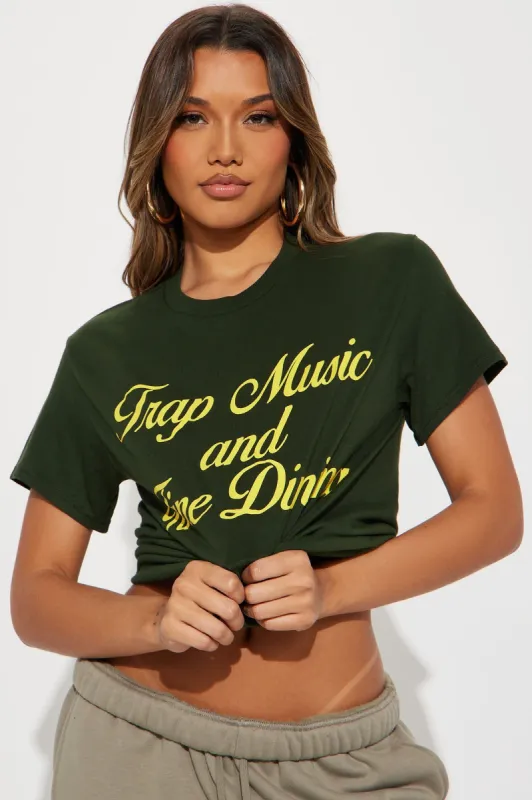 Finer Things In Life Graphic Tee - Hunter sold by Fashion Nova