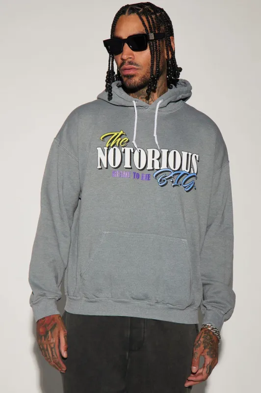 Notorious BIG Hoodie - Grey sold by Fashion Nova