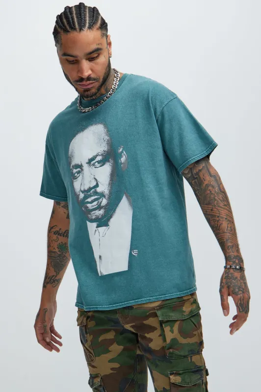 Martin Luther King Jr. Short Sleeve Tee - Teal sold by Fashion Nova