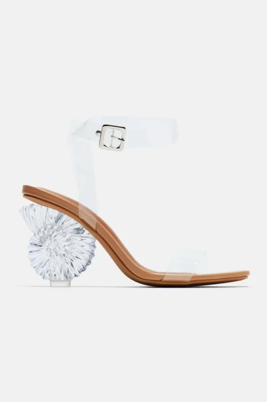 Called Out Heeled Sandals - Nude sold by Fashion Nova