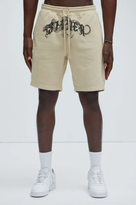 Sinner But Forgiven Sweatshort - Sand sold by Fashion Nova