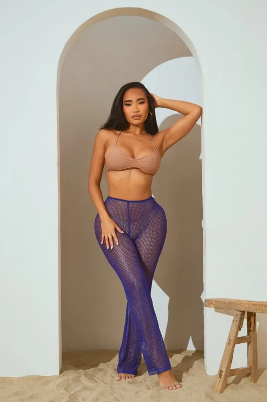 Summer Shade Cover Up Pants - Royal sold by Fashion Nova