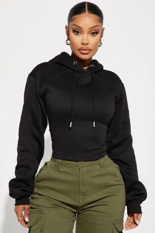 Strap Me Up Lounge Hoodie - Black sold by Fashion Nova