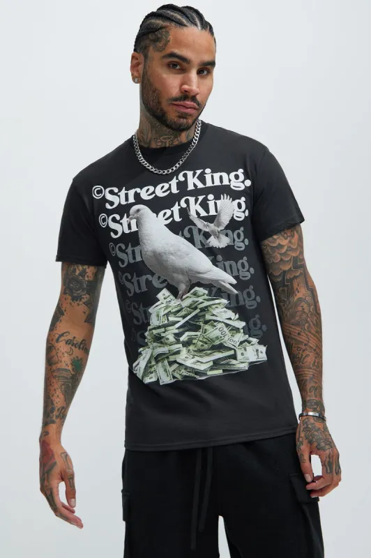 Street King Short Sleeve Tee - Black sold by Fashion Nova