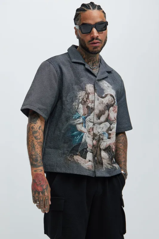 Apollyon Tapestry Shirt - Multi Color made by Fashion Nova