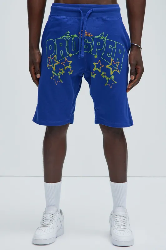 Strive And Prosper Sweatshorts - Royal sold by Fashion Nova