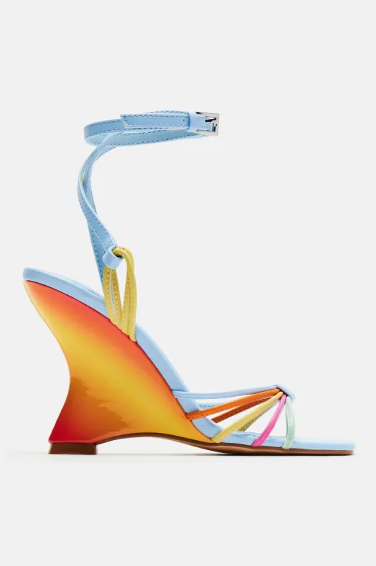 Loraine Novelty Wedges - Multi Color sold by Fashion Nova