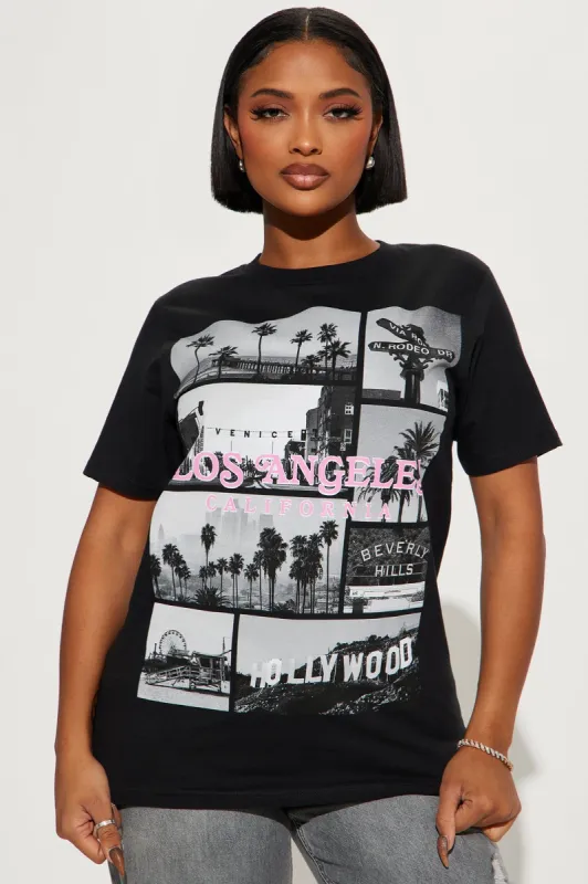 Los Angeles Famous Spot Tee - Black made by Fashion Nova