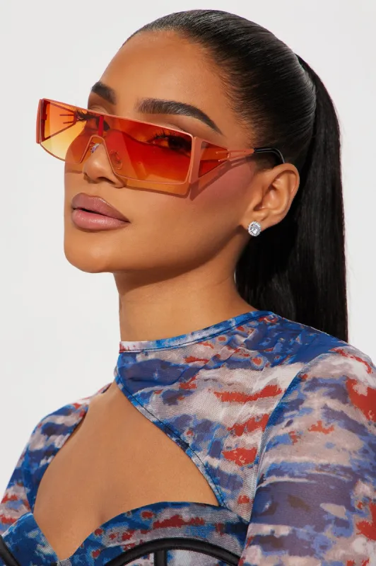 What A Girl Wants Sunglasses - Orange sold by Fashion Nova