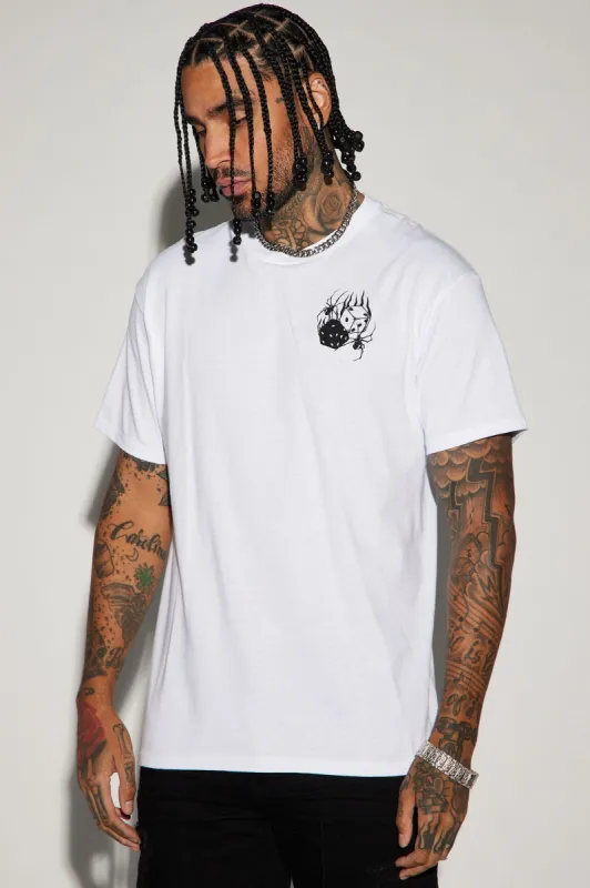 Wish Me Luck Short Sleeve Tee - White sold by Fashion Nova