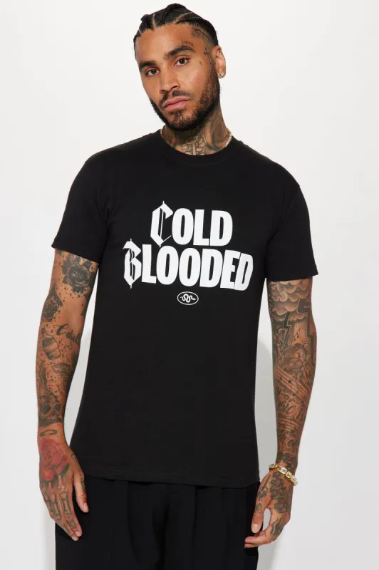 Cold Blooded Savage Short Sleeve Tee - Black sold by Fashion Nova
