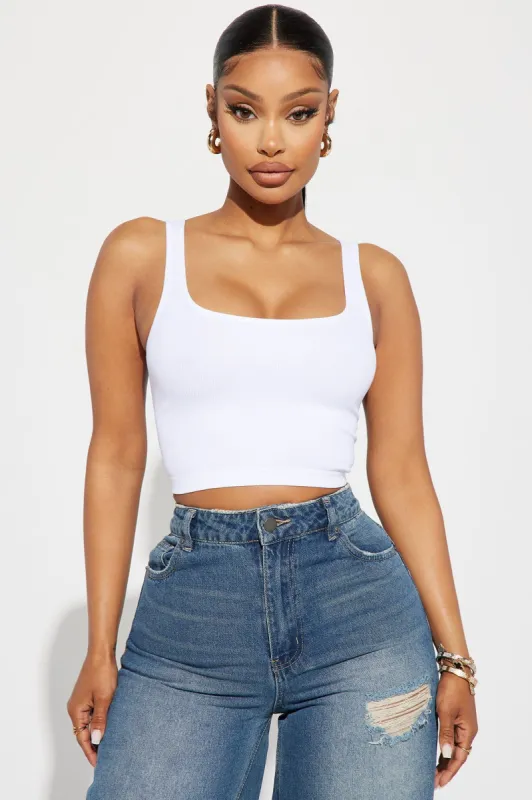 Tanya Seamless Tank Top - White sold by Fashion Nova