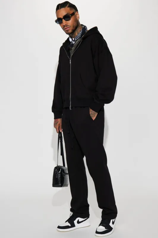 Tyson Heavyweight Straight Sweatpants - Black sold by Fashion Nova