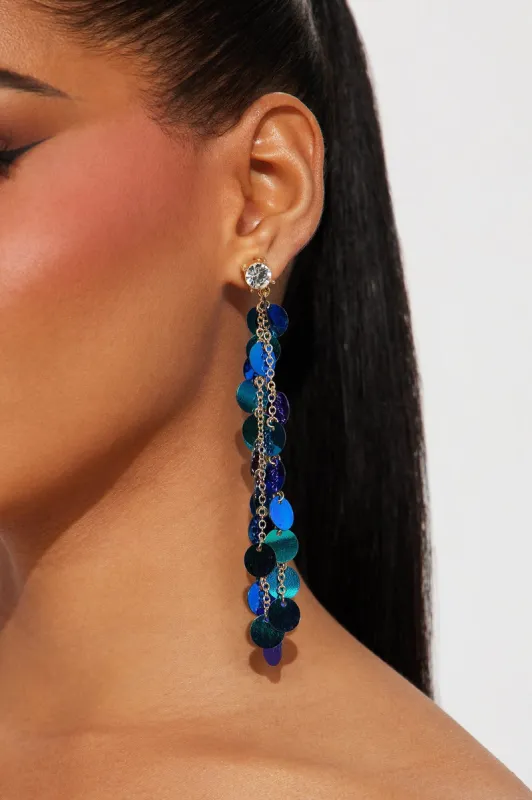 Good Vibe Tides Earrings - Blue/combo sold by Fashion Nova