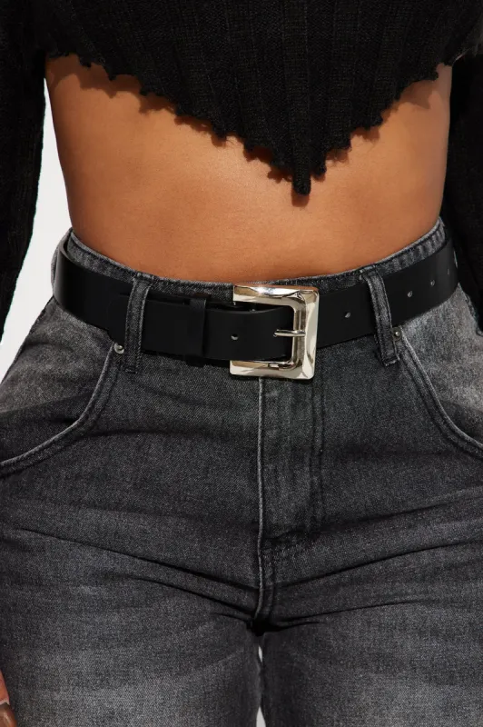 Try Harder Belt - Black sold by Fashion Nova