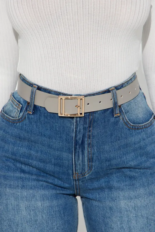 Far From Over Belt - Grey sold by Fashion Nova