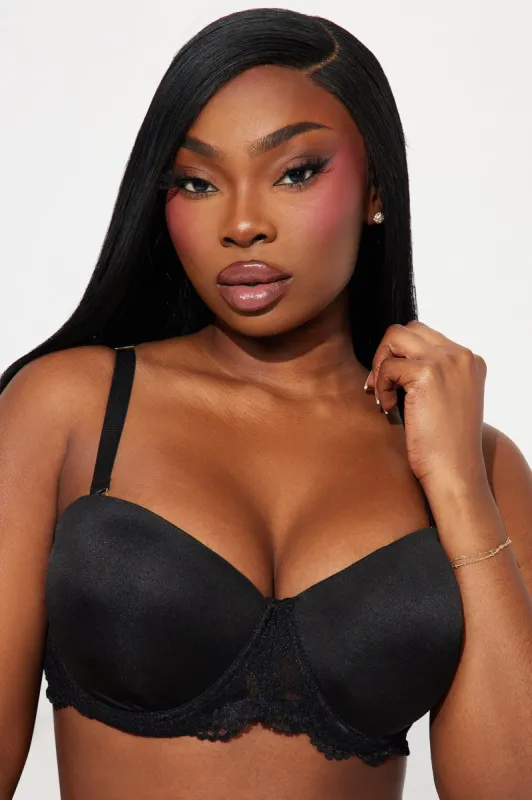 Meant To Be Multi Way Lace Bra - Black sold by Fashion Nova