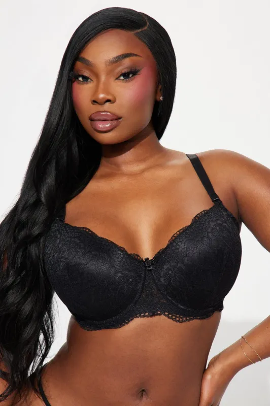 Just Like That Lace Bra - Black sold by Fashion Nova