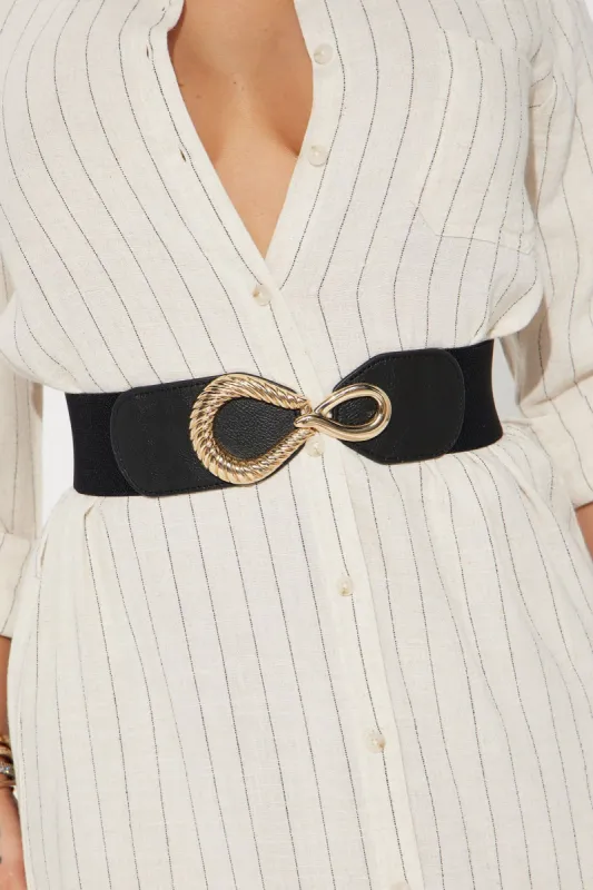 Make It A Double Belt - Black/Gold sold by Fashion Nova