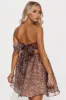 Laynie Leopard Babydoll Mini Dress - Leopard sold by Fashion Nova
