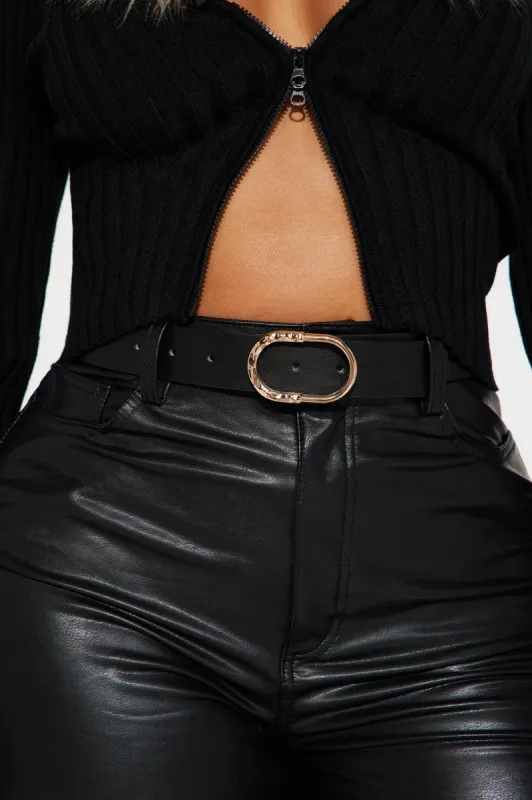 Something On My Mind Belt - Black sold by Fashion Nova