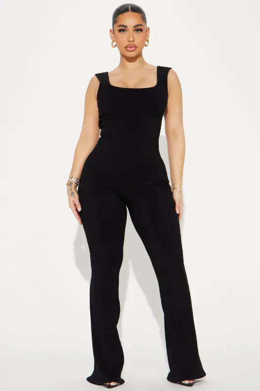 Rae Snatched Jumpsuit - Black sold by Fashion Nova