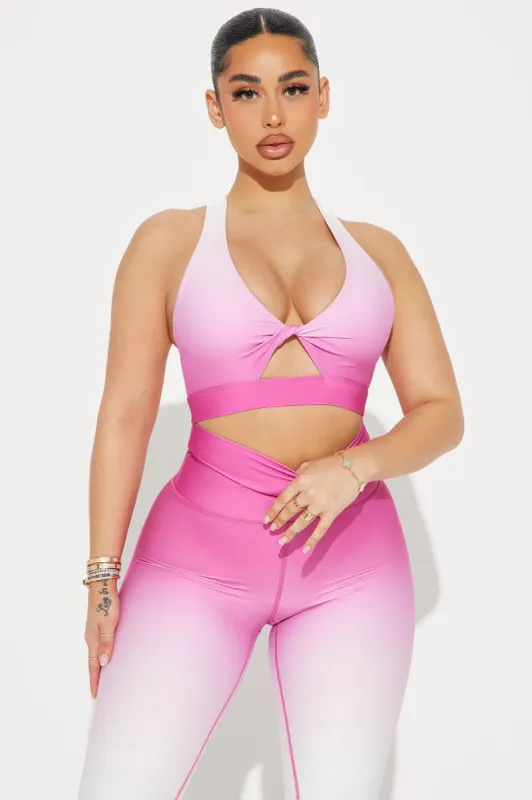 All Balance Ombre Sports Bra - Pink/combo sold by Fashion Nova