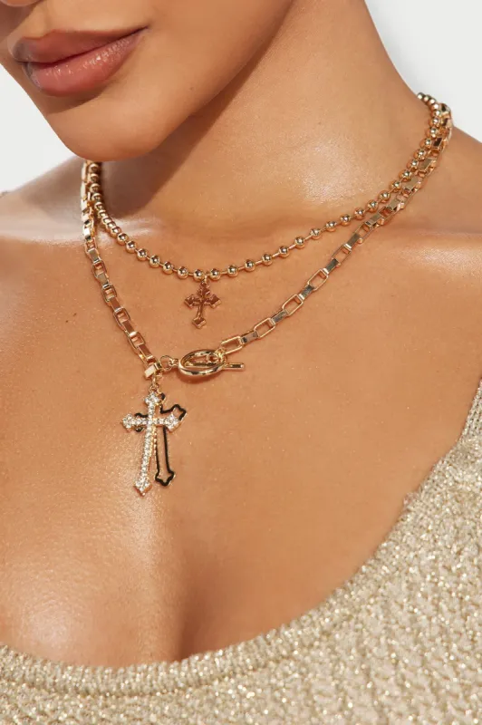 Be Good To Me Necklace - Gold sold by Fashion Nova