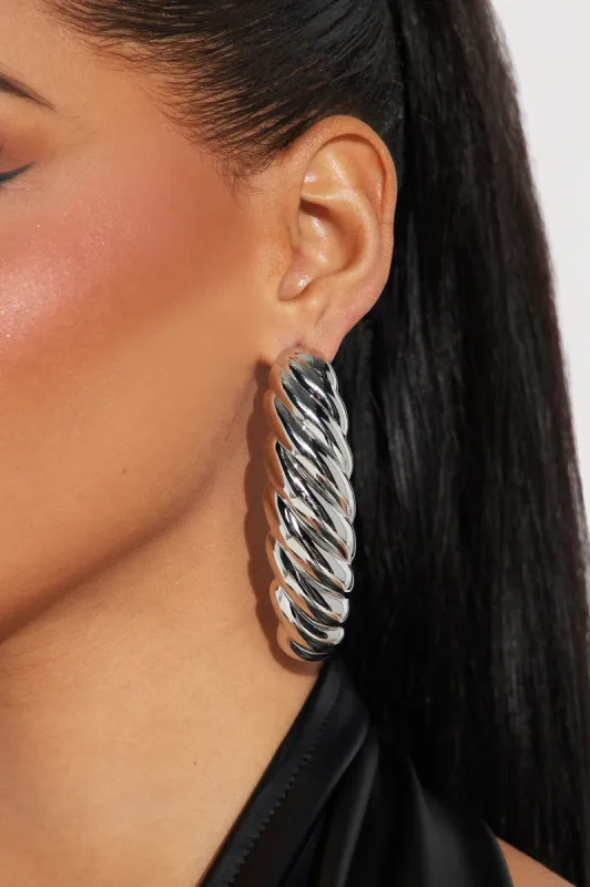 Different Wavelengths Earrings  - Silver sold by Fashion Nova