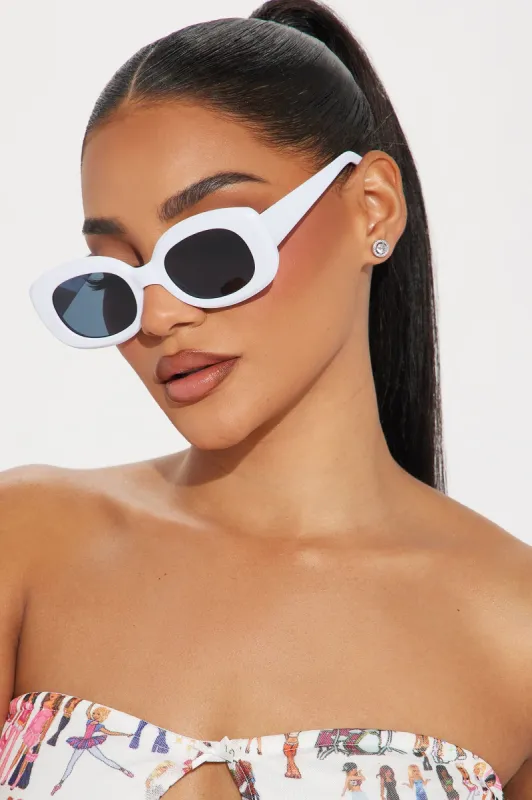 My Enjoyment Sunglasses - White sold by Fashion Nova