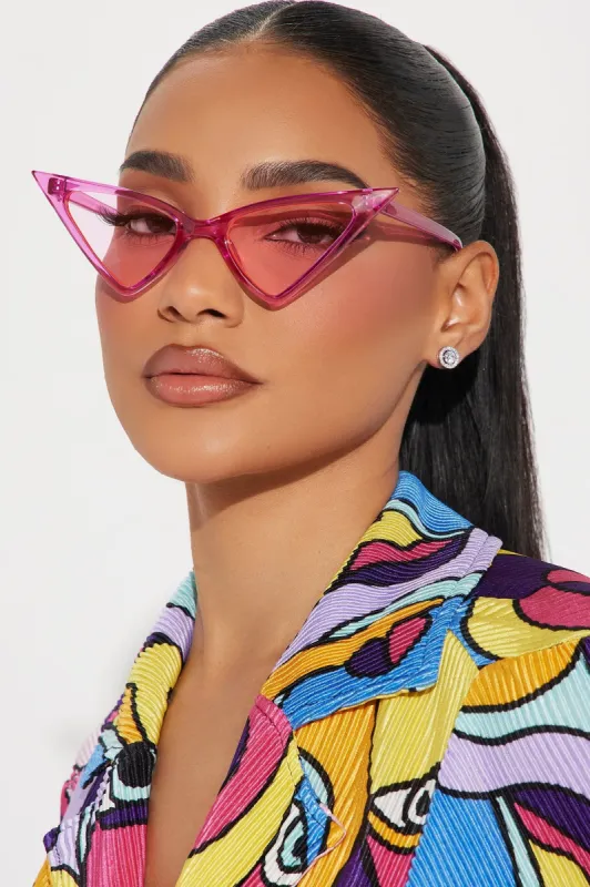 What A Time Sunglasses - Pink sold by Fashion Nova