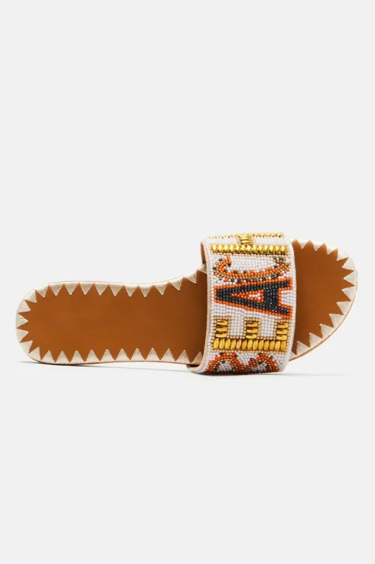 Lovers Beach Sandals - Beige sold by Fashion Nova
