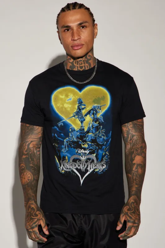 Kingdom Hearts Poster 3 Graphic Short Sleeve Tee - Black sold by Fashion Nova