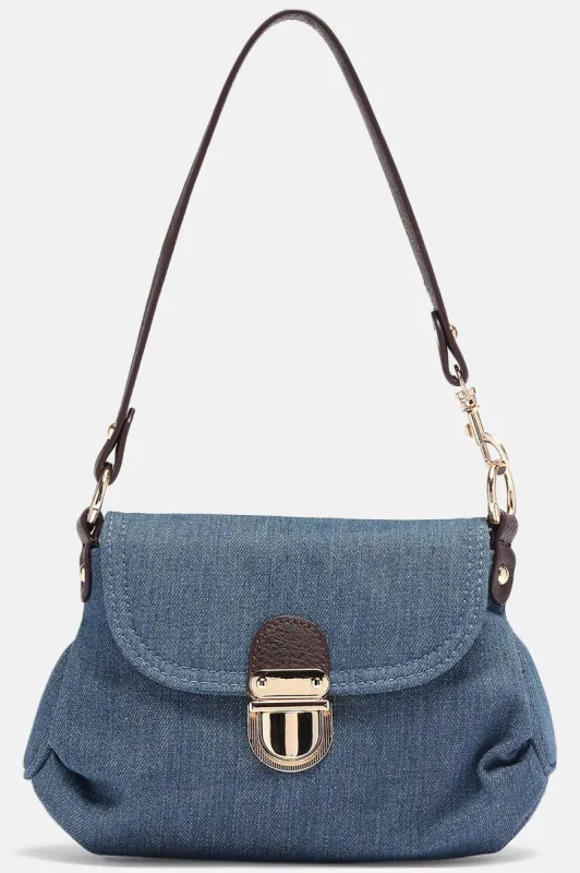 Downtown Casual Handbag - Denim sold by Fashion Nova