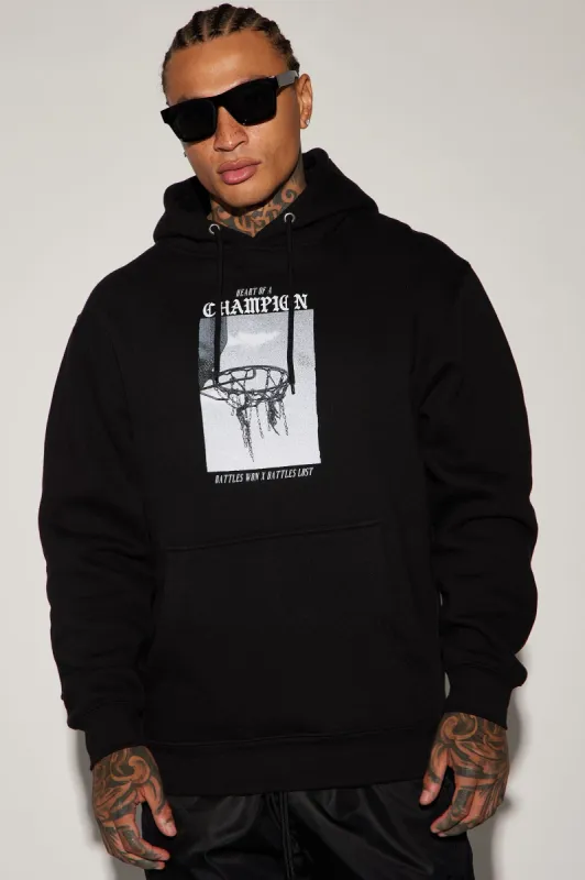 Champion Heart Hoodie - Black sold by Fashion Nova