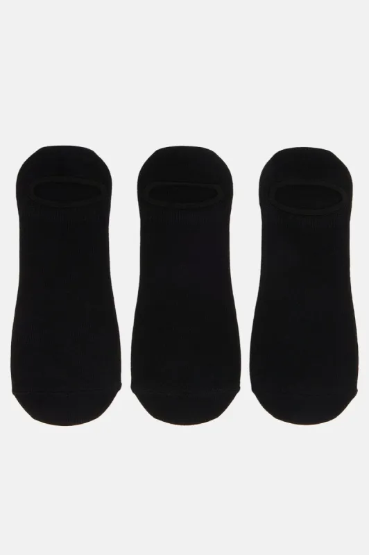 Everyday 3 Pack No Show Socks - Black sold by Fashion Nova