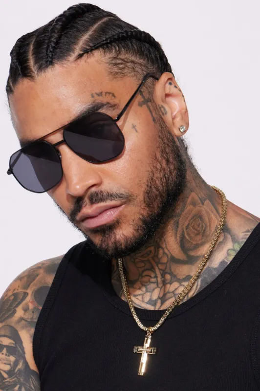 Where's The Party Sunglasses - Black/Smoke sold by Fashion Nova