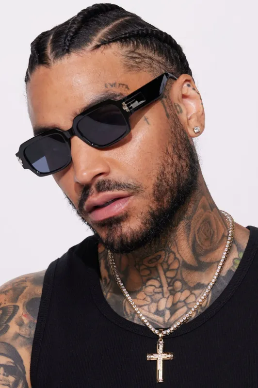 Squared Out Sunglasses - Black/Smoke sold by Fashion Nova