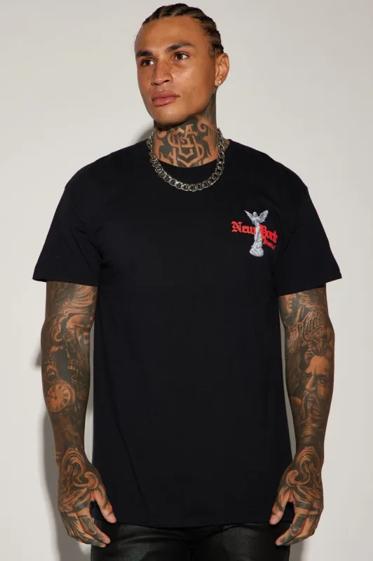 New York Perfection Short Sleeve Tee - Black sold by Fashion Nova