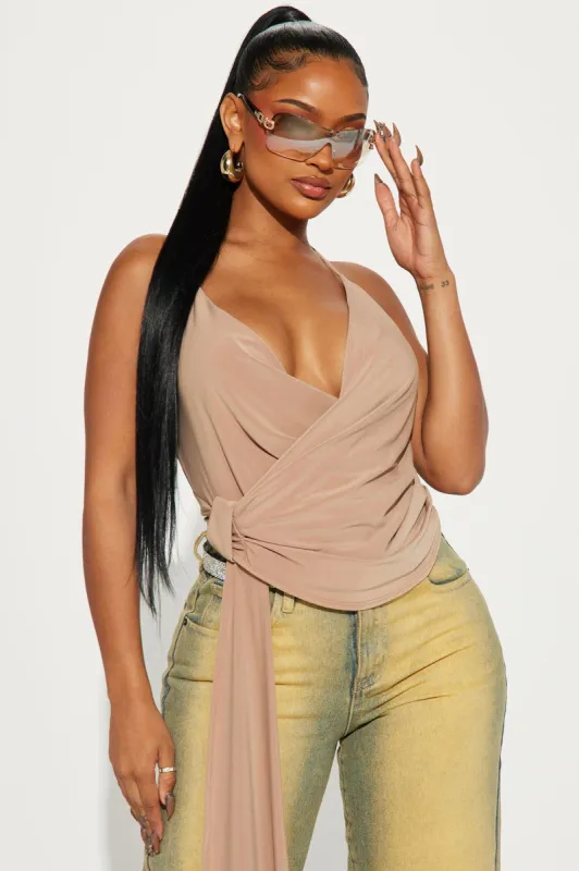 In Too Deep Top - Mocha sold by Fashion Nova